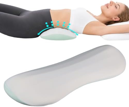 Lumbar Support Pillow for Bed, Memory Foam Lower Back Pillow for Sleeping by LUGRAOT