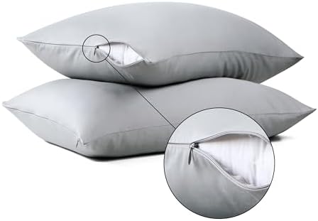 100% Cotton Zippered Pillow Protectors King Size - Image 6