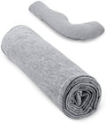Momcozy Soft Knit J Shaped Pregnancy Pillow Cover, Maternity Pillowcase by Momcozy