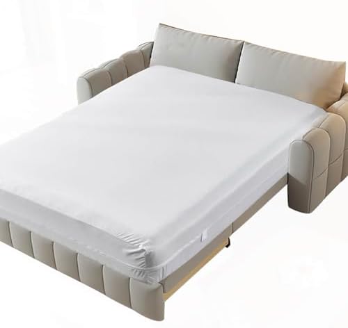 Kingnex Waterproof Zippered 54x72x6 Sleeper Sofa Full Mattress Protector by Kingnex
