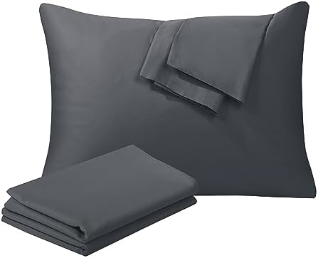 100% Egyptian Cotton Standard Size Pillow Protectors by ShunjieHome