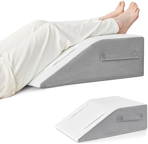 Yojoker Leg Elevation Pillows for Swelling, Memory Foam Wedge Pillow for Legs by Yojoker