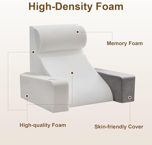 5pcs Reading Pillow for Adults Sitting in Bed – Back Pillow for Bed Sitting Up - Image 4