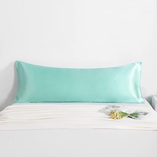 NTBAY Body Satin Pillowcase, Light Blue - Image 2
