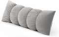 Pat. Pend. Long Body Pillow for Side Sleepers, 39 Inch, Zinc Gray by Ailuteie