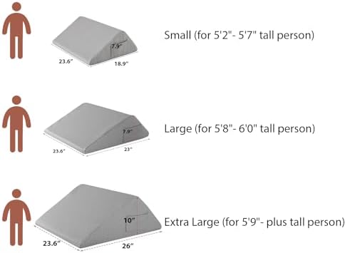 Knee Wedge Pillow, Memory Foam Leg Pillow Bed Wedge - Image 2