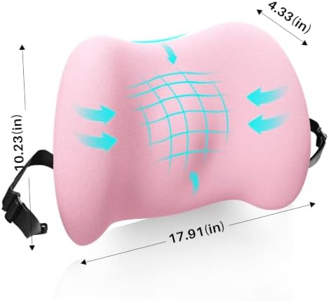 Lumbar Support Pillow for Office Chair, Memory Foam Car Back Cushion - Image 6