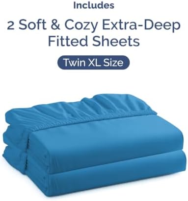 CGK Linens 2 Pack Extra Deep Twin XL Fitted Sheets - Image 4