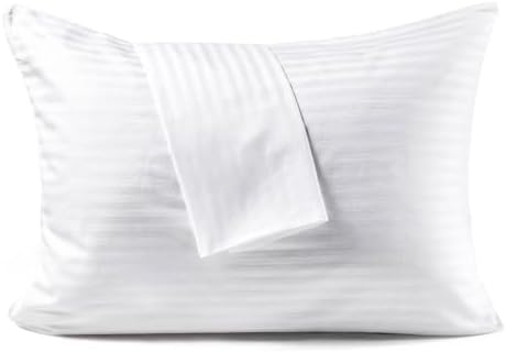 FAUNNA 600TC 100% Cotton Pillow Protectors, Body Size, 2 Pack by FAUNNA
