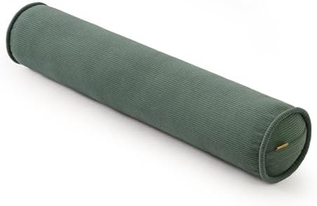 Long Pillow for Bed – Corduroy Round Bolster Pillow for Adults, Decorative Body by Ailuteie