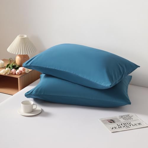 King Pillow Cases, 2 Pack, 20x36 in, Microfiber, Slate Blue - Image 3