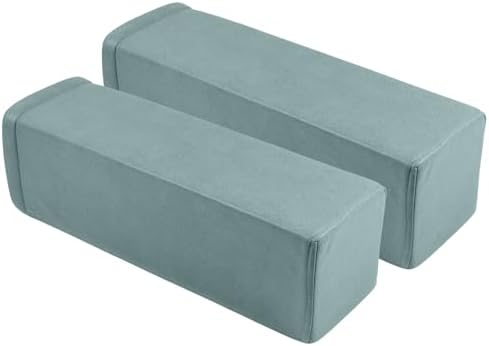 2 Pack Couch Arm Rest Pillow, High Density Foam Armrest Cushion, Removable & by MMuteTouch
