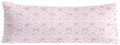 Coquette Pink Bow Chinoiserie Floral 20x54 Body Pillow Cover, Grandmillennial by PIUD