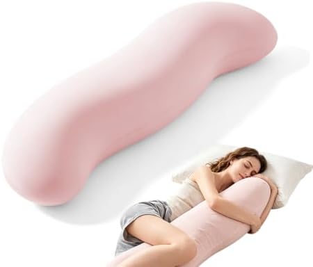 Pea Pod Body Pillow for Side Sleepers, S-Shaped Body Align Cooling Pillow by Unknown