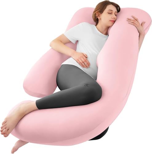 Cooling Pregnancy Pillows for Sleeping, Light Pink by SASTTIE