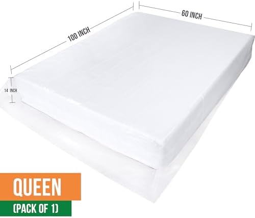 Queen Mattress Bag for Moving, Storage & Disposal, 2 Mil Thick - Image 2