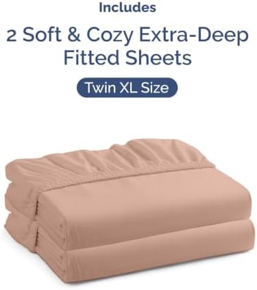 CGK Linens 2 Pack Extra Deep Twin XL Fitted Sheets - Image 4