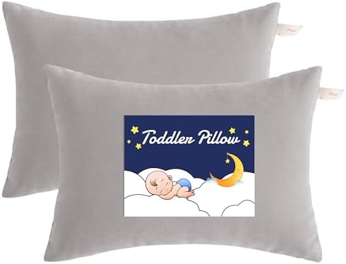 NTBAY Toddler Pillows, Light Grey by NTBAY