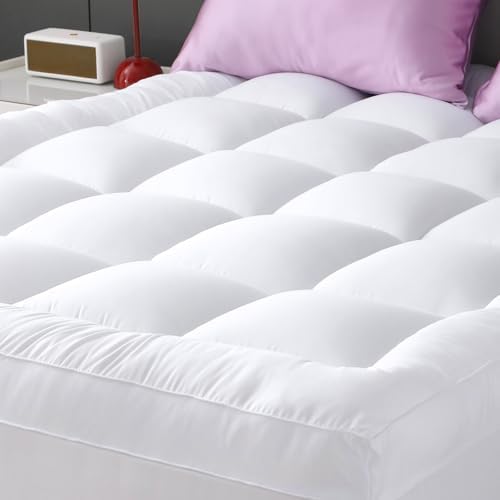 YUGYVOB Full Size Mattress Topper Extra Thick, Cooling Plush Mattress Pad by PremiumHomeLinens