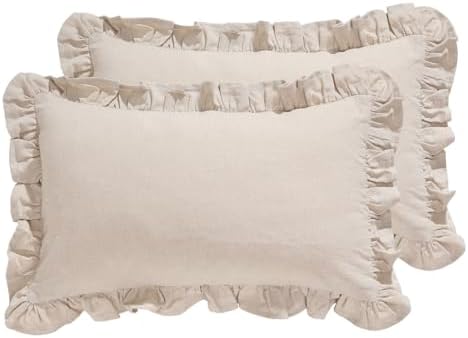patdrea Vintage Linen Throw Pillow Covers by patdrea