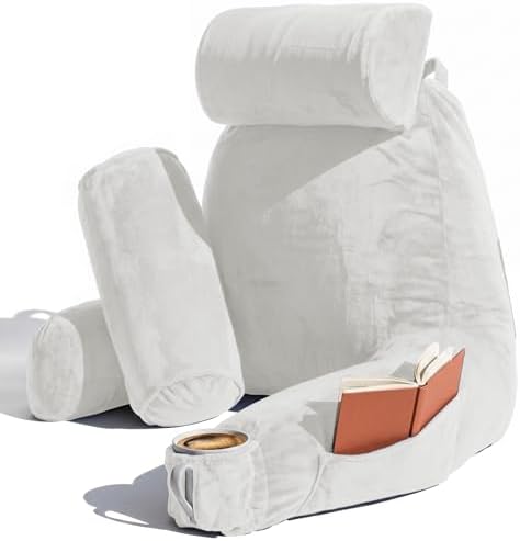 Nestl Reading Pillow for Bed, Back Pillow for Sitting Up in Bed by Nestl