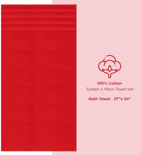 American Soft Linen 100% Cotton Luxury Turkish Towels, 4 PC Bath Towel Set - Image 4