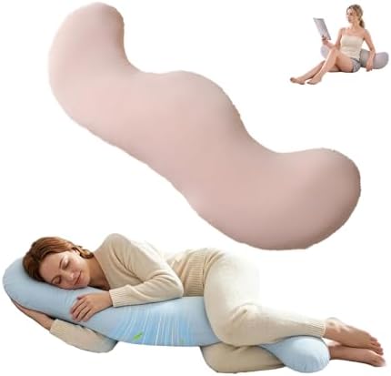 Pea Pod Body Pillow for Side Sleepers, S-Shaped Cooling Full Body Pillow by Unknown