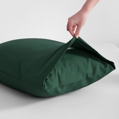 NTBAY Microfiber King Pillowcases, 2 Pack, 20 x 36, Dark Green - Image 4