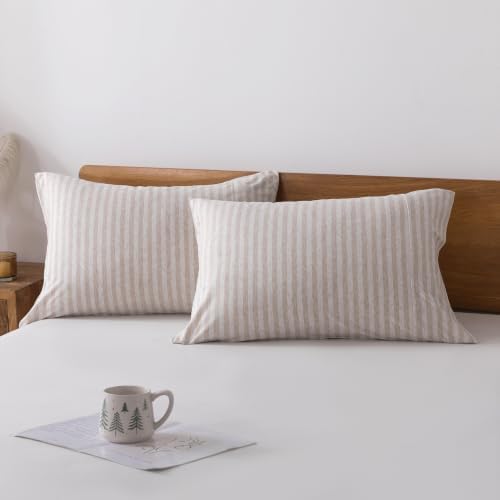 H Household 100% Jersey Cotton Pillowcase-Light Weight, Comfortable Super Soft - Image 2