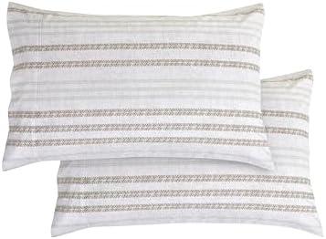 Elegant Comfort 6-Piece Sheet Set Deep Pocket Stripe, Traci Linen - Image 6