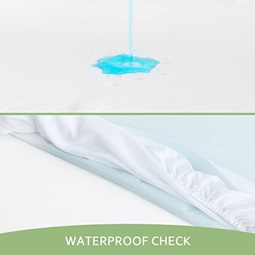 Twin XL Mattress Protector Waterproof, Viscose Cooling Jersey Extra Long Twin - Image 3
