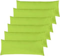 Elegant Comfort 6-PACK Solid Pillowcases 1500 Premium Hotel Quality Microfiber by ELEGANTCOMFORT