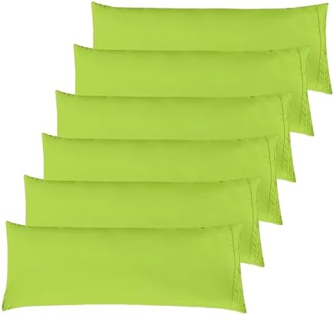Elegant Comfort 6-PACK Solid Pillowcases 1500 Premium Hotel Quality Microfiber by ELEGANTCOMFORT