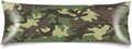 Silk Satin Body Pillow Cover for Hair and Skin, Army Green Long Pillow Case by Unknown