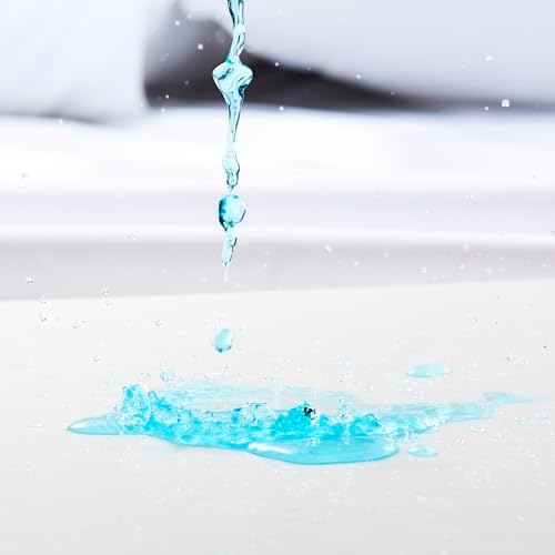Amazon Basics Waterproof Mattress Protector, Secure Elastic Fit, Protection - Image 6