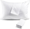 FAUNNA 600TC 100% Cotton Pillow Protectors, King Size, 4 Pack by FAUNNA