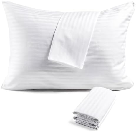 FAUNNA 600TC 100% Cotton Pillow Protectors, Standard Size, 6 Pack by FAUNNA