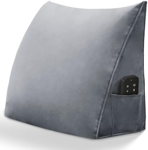 Small Triangular Reading Pillow Bed Wedge Headboard Pillow, Back Support Pillow by Bncktrd