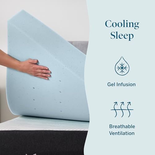 Lucid® 4” Cooling Gel Memory Foam Mattress Topper – CertiPUR-US® - Image 2