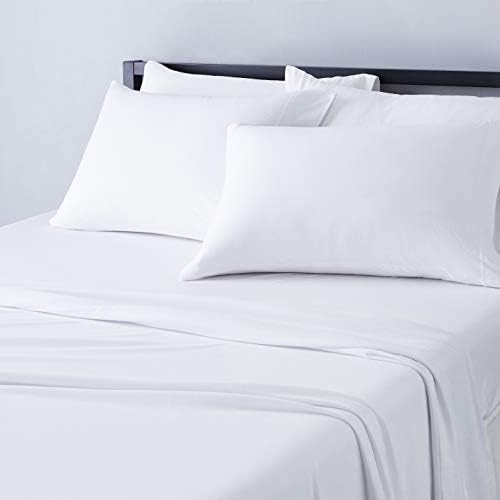 Amazon Basics 4 Piece Comfortable Cotton Jersey Bed Sheet Set, Includes Soft - Image 6