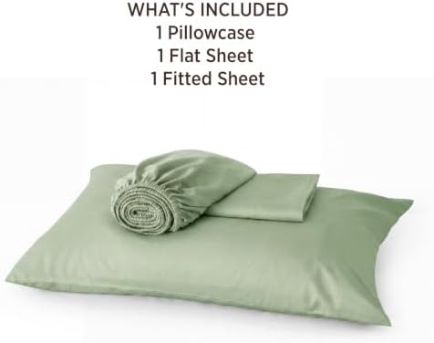 Bedsure PureWoven 100% Rayon Derived from Bamboo, Twin Bed Sheets, 3 Pieces - Image 6
