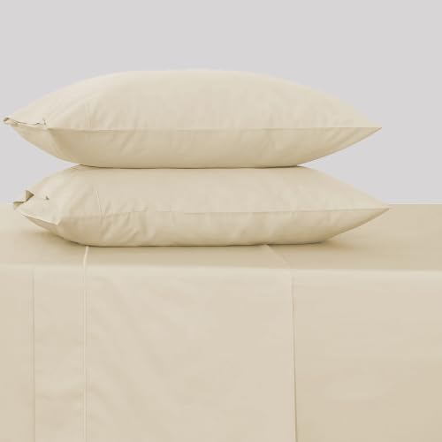 Feather & Stitch 100% Cotton Sateen 500 TC King Size Bed Sheet Set - Image 4