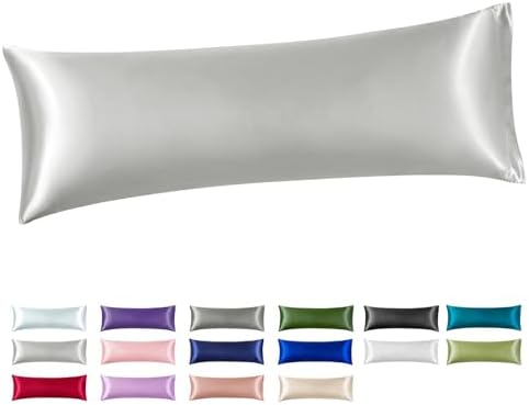 Silk Like Satin Body Pillowcase, 1 Pack, 20x54 Inches by VCUSUELER