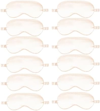 12PACK Silky Sleep Masks Satin Eye Mask Silk Eyes Cover by WJingYiJia