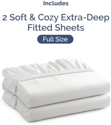 CGK Linens 2 Pack Extra Deep Full Fitted Sheets - Image 4