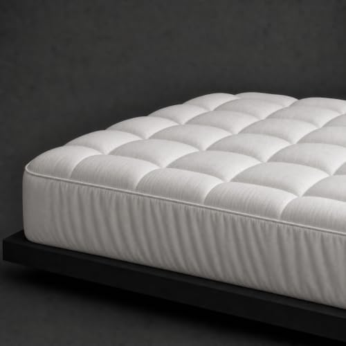 100% Cotton Mattress Topper Twin Size, Plush Pillow Top Mattress Topper by Unknown