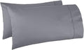 Amazon Basics 400 Thread Count 100% Cotton Pillow Cases, Sateen Weave, Dark Gray by AmazonBasics