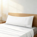 100% Egyptian Cotton Body Pillow Cover Long Pillow Case 600 Thread Count by ShunjieHome