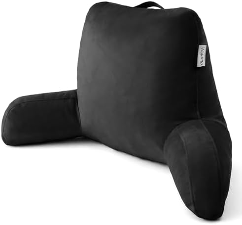 Reading Pillow with Adjustable Memory Foam, Adult Backrest with Arms, Back by Unknown