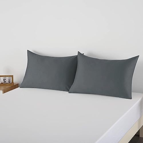 100% Egyptian Cotton Pillow Protectors Set of 2 Queen Size - Image 7